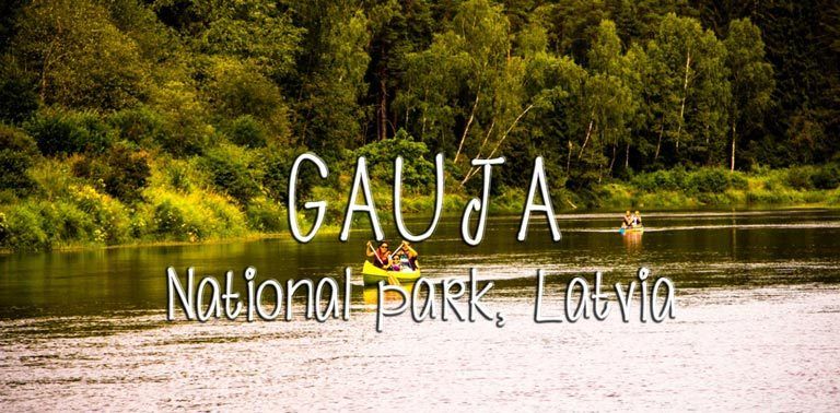 Day hike in Gauja National Park in Latvia. Follow our route from Cesis to Ligatne along forested hiking paths next to the banks of river Gauja.