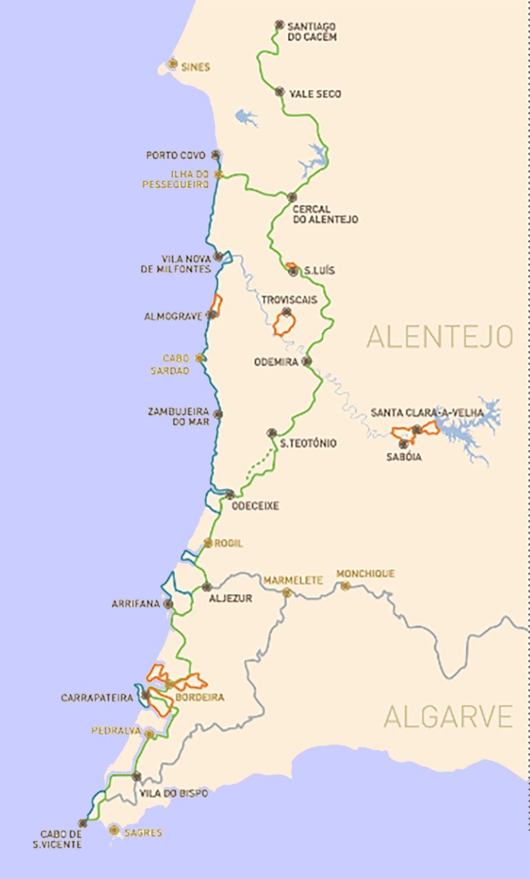 rota-vicentina-map - finnsaway travel blog