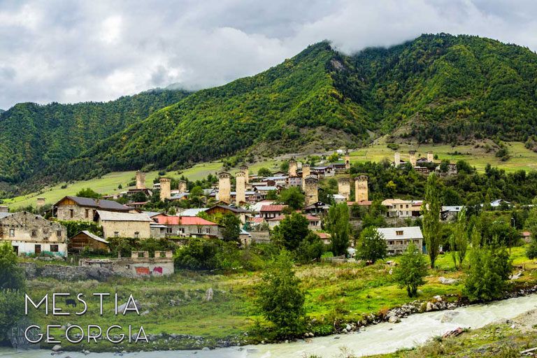 Mestia, the ‘capital’ of Svaneti region in Georgia, in the heart of Caucasus mountains, is a great base for enjoying mountain views, hiking and skiing. | FinnsAway Nomad Travelers