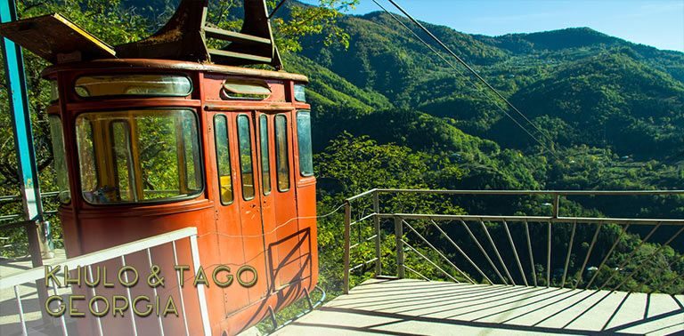 Mountainous inland Adjara in Georgia is not visited by packs of tourists, but home to beautiful nature and small rural mountain villages. We visited Khulo and took a cable car ride to tiny Tago. | FinnsAway Travel Blog