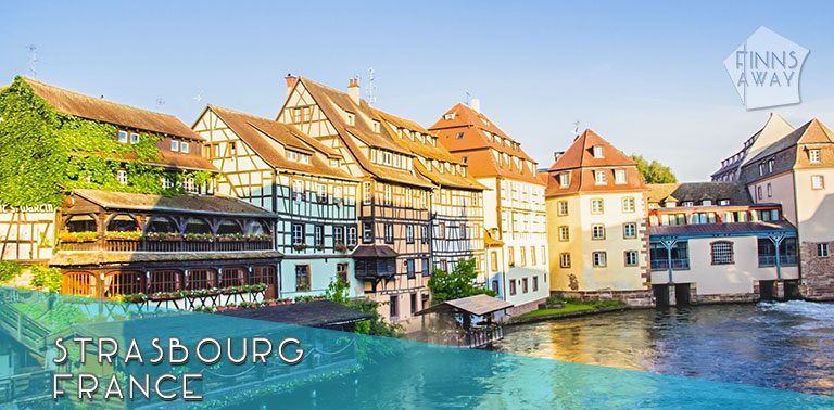 The historical center of Strasbourg is beautiful; half-timbered houses, canals and medieval bridges in Petite France, and the outstanding Cathedral of Our Lady. | FinnsAway Travel Blog