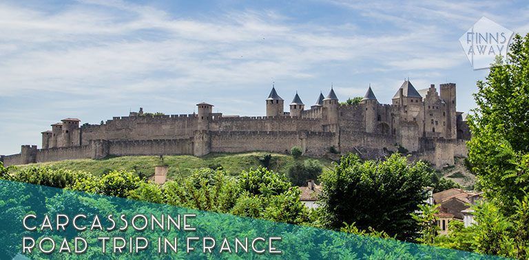 Citadel of Carcassonne is a huge medieval city fortification with double walls and 52 towers. Short history and tips for planning your visit. | FinnsAway Travel Blog