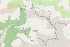 Gps route map of three peaks hike | Hiking in Sorteny Valley Nature Park, Andorra | FinnsAway nomad travels