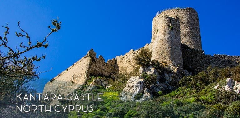 Kantara Castle is on of three medieval castles on Kyrenia Mountains, North Cyprus. Castle ruins are located on a mountain top, and come with amazing views. | FinnsAway Travel Blog
