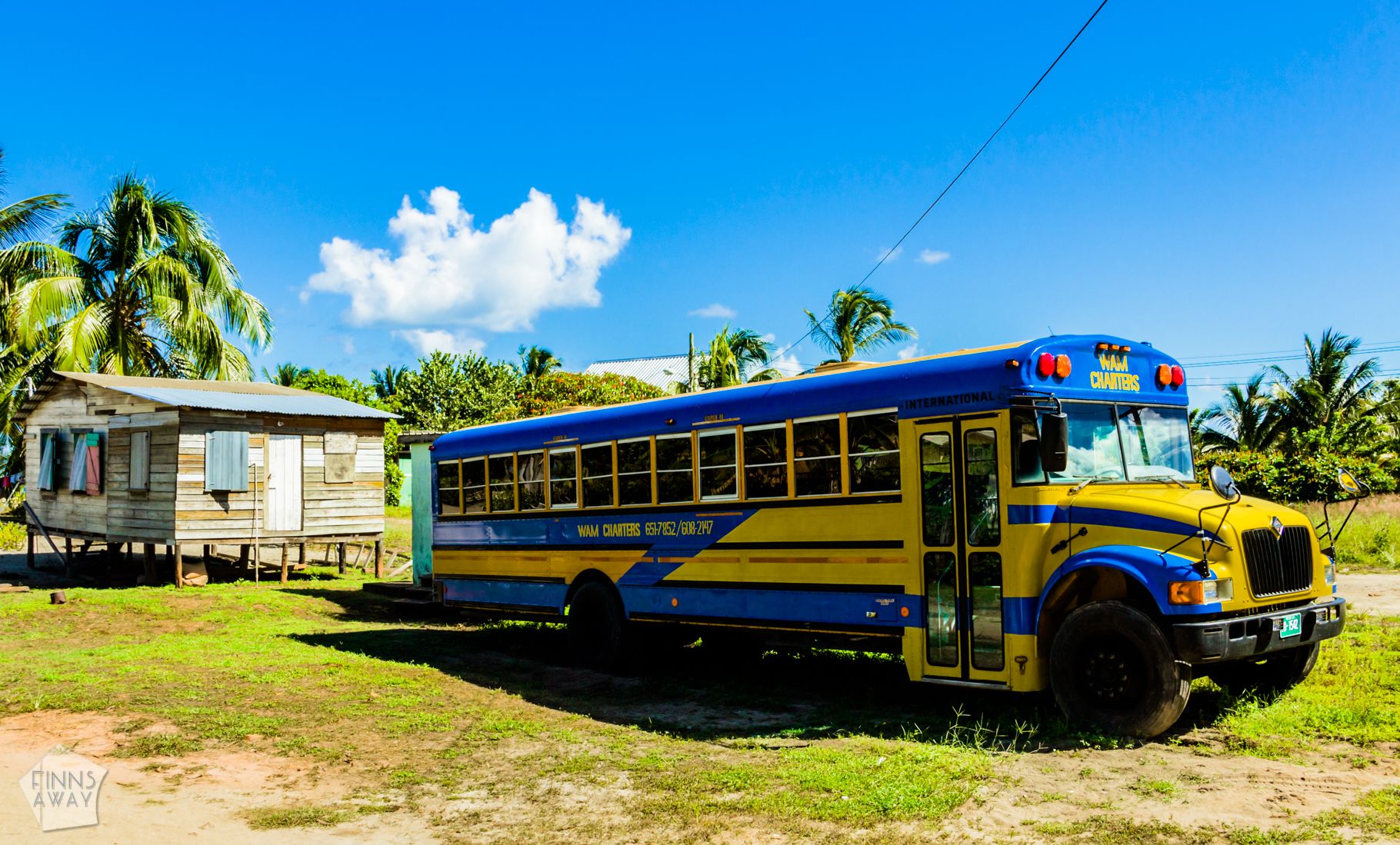 Local bus in Hopkins | Travel guide to Hopkins, Belize | FinnsAway Travel Blog