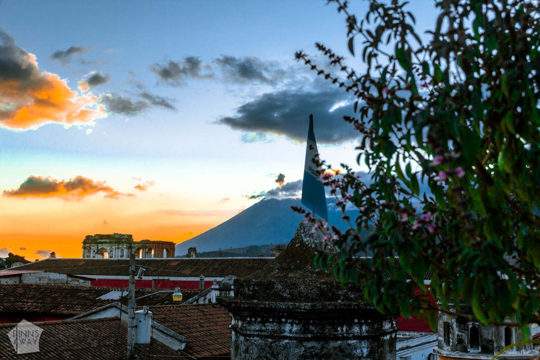 View from Antigua Brewing Company | Introduction to historical Antigua Guatemala | FinnsAway Travel Blog