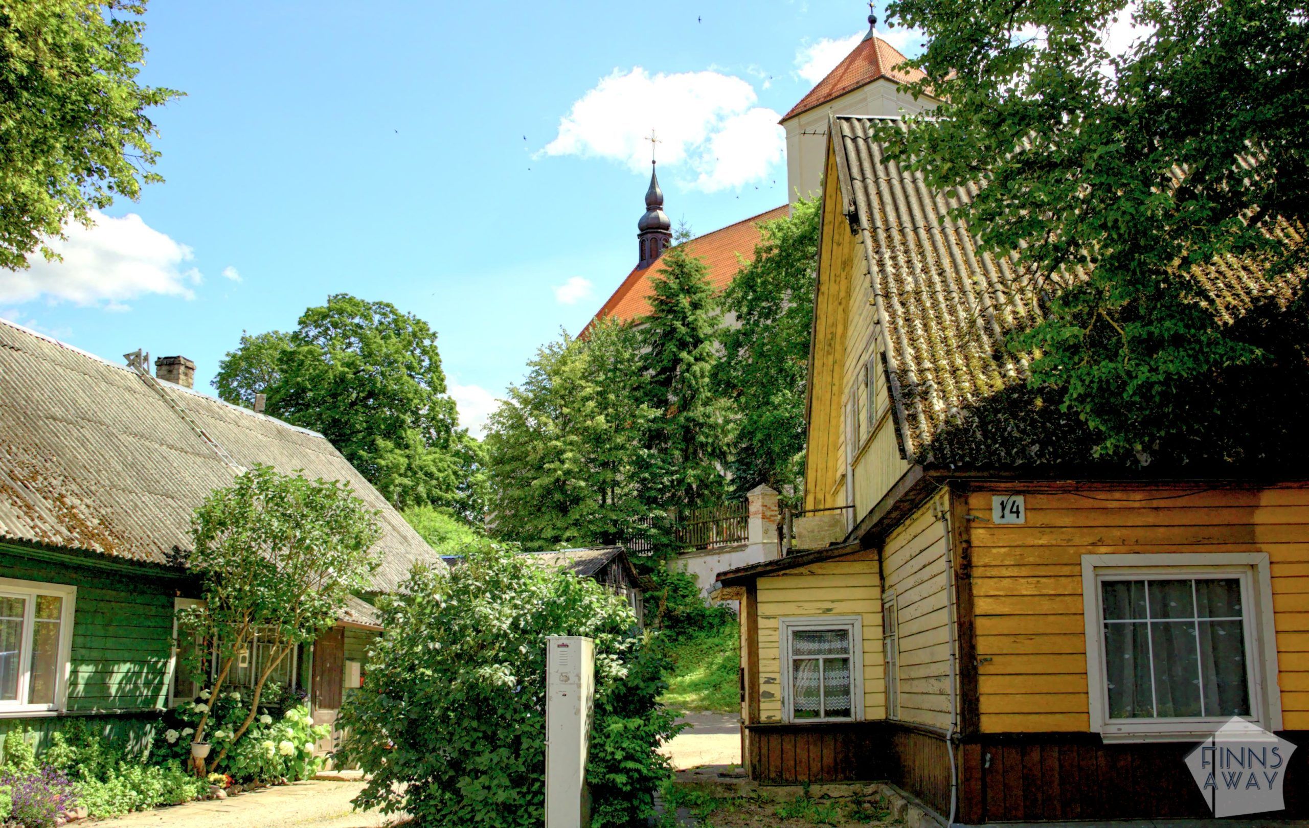 Streetview in beautiful Trakai | Trakai in Lithuania – castles, Karaim culture and nature | FinnsAway Travel Blog
