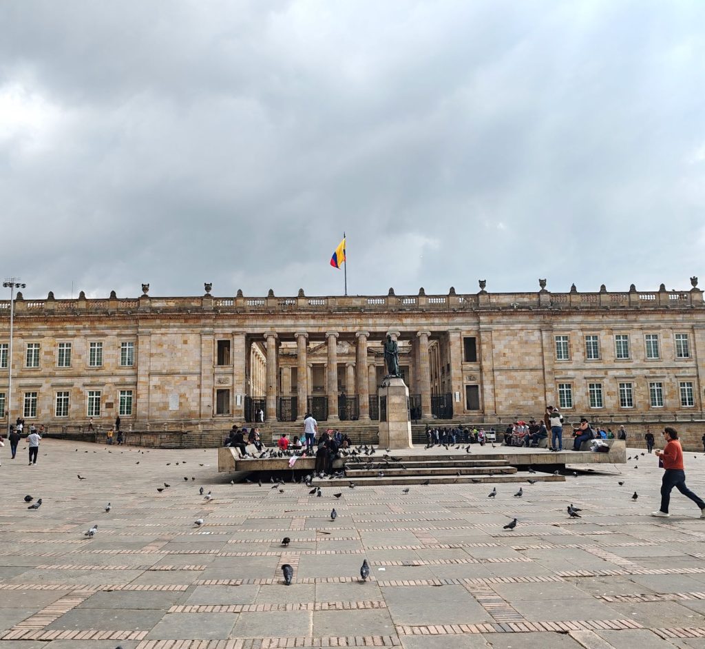 National Capitol on Plaza de Bolívar square