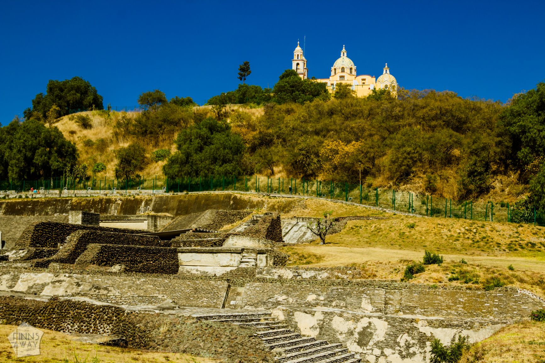 Great Pyramid, and archaeological site in Cholula | Mexico: Colonial city of Puebla and neighboring Cholula | FinnsAway Travel Blog