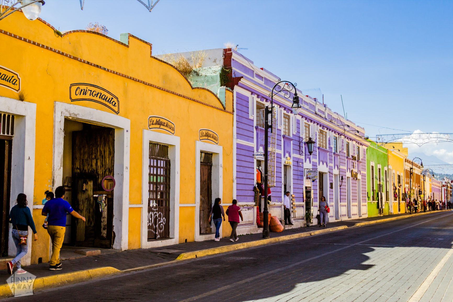 On the colorful streets of Cholula | Mexico: Colonial city of Puebla and neighboring Cholula | FinnsAway Travel Blog