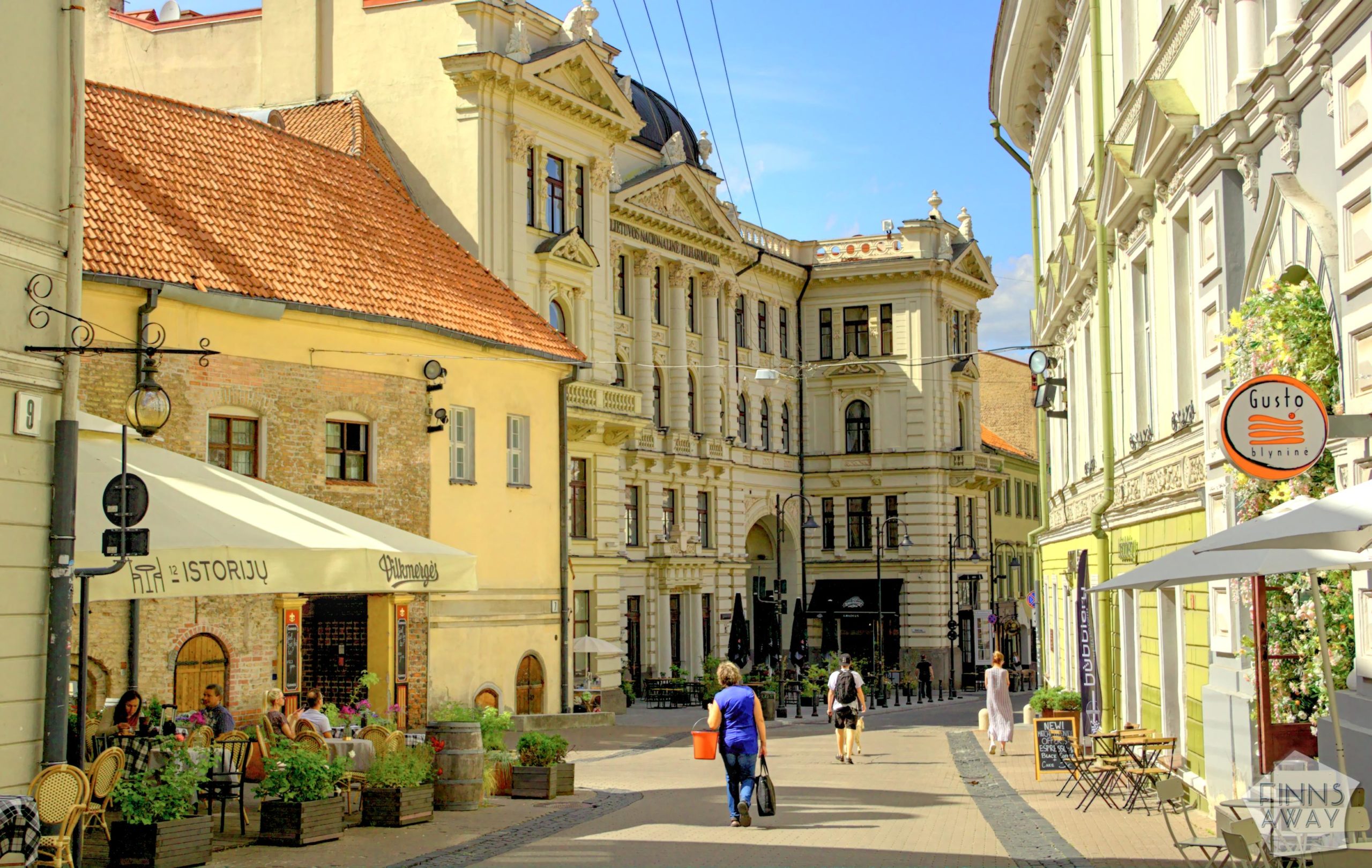 On the streets of the Old Town of Vilnius, Lithuania | FinnsAway Travel Blog