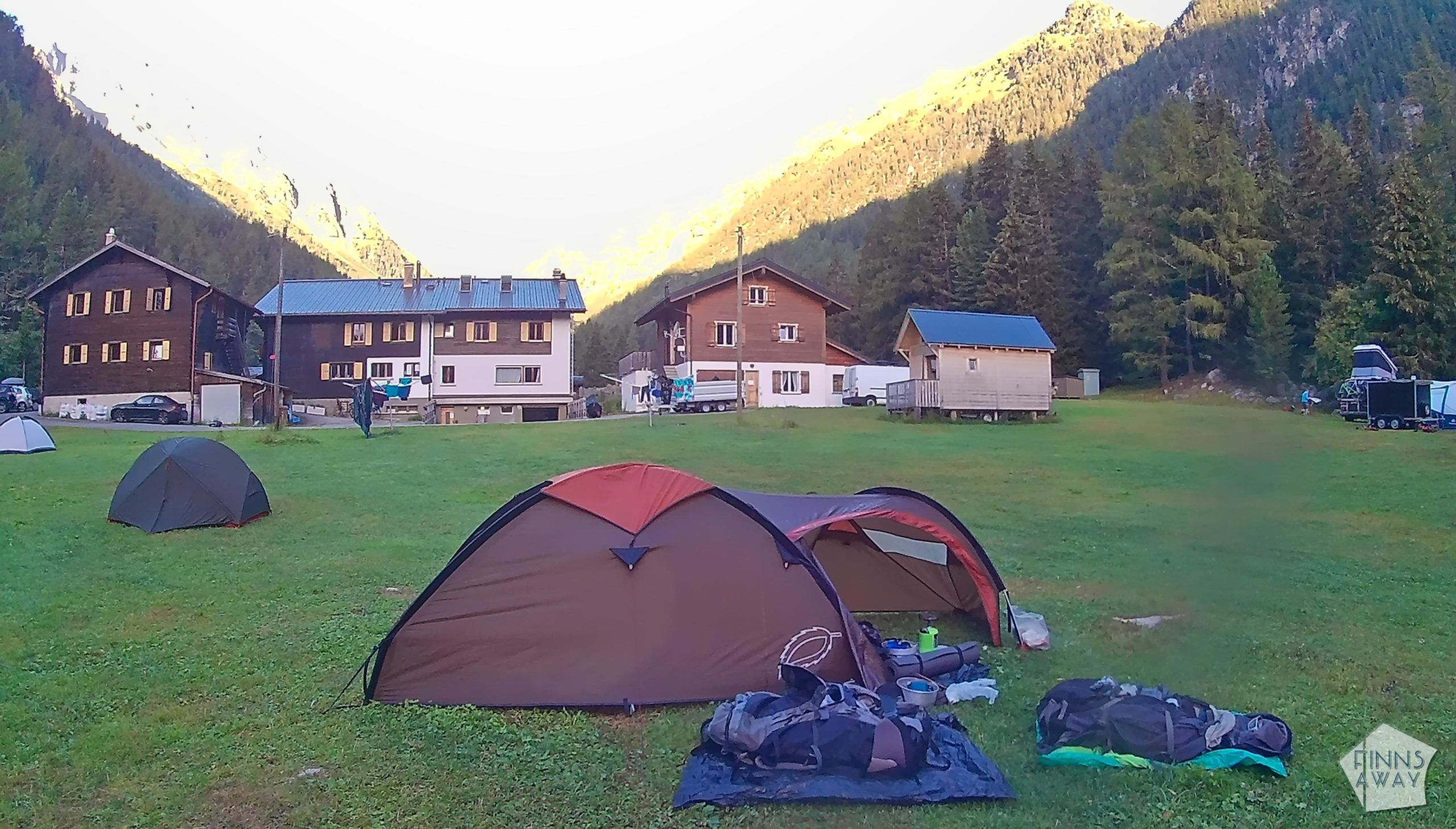 Campind d'Arpette | Hiking and camping Tour du Mont Blanc mountain trail in the Alps | FinnsAway travel blog