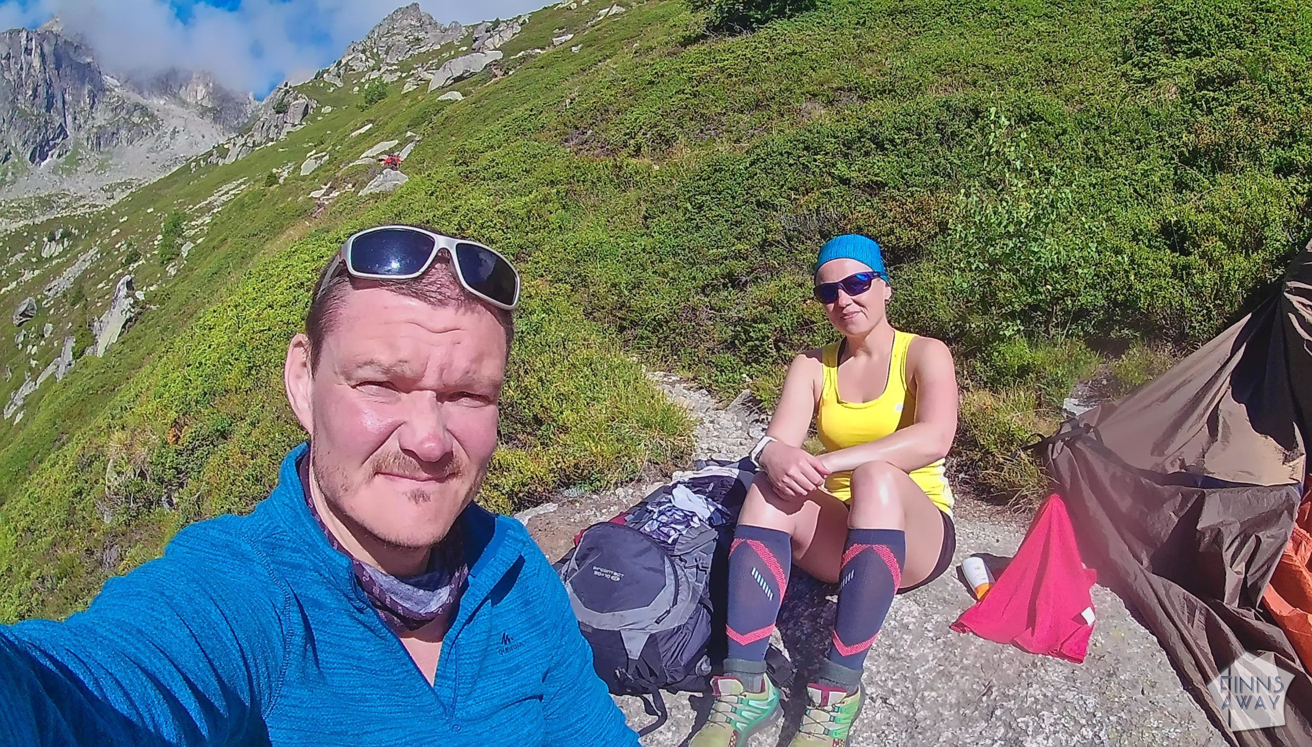 Hiking and camping Tour du Mont Blanc mountain trail in the Alps | FinnsAway travel blog