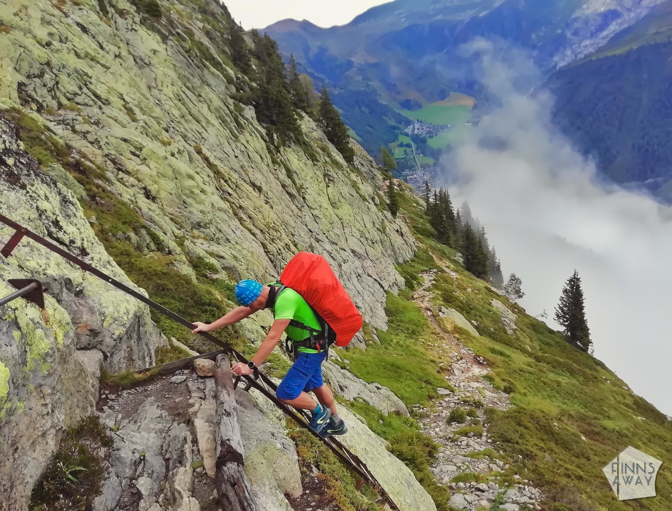 TMB ledders | Hiking and camping Tour du Mont Blanc mountain trail in the Alps | FinnsAway travel blog