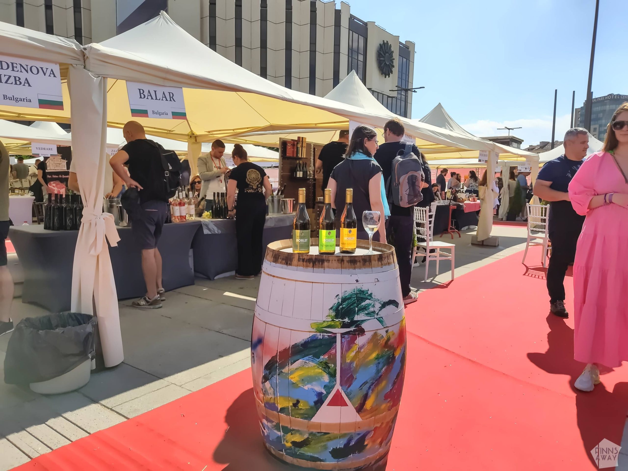 Festival venue by the NDK | Balkan Wine Festival 2022 in Sofia, Bulgaria | FinnsAway Travels