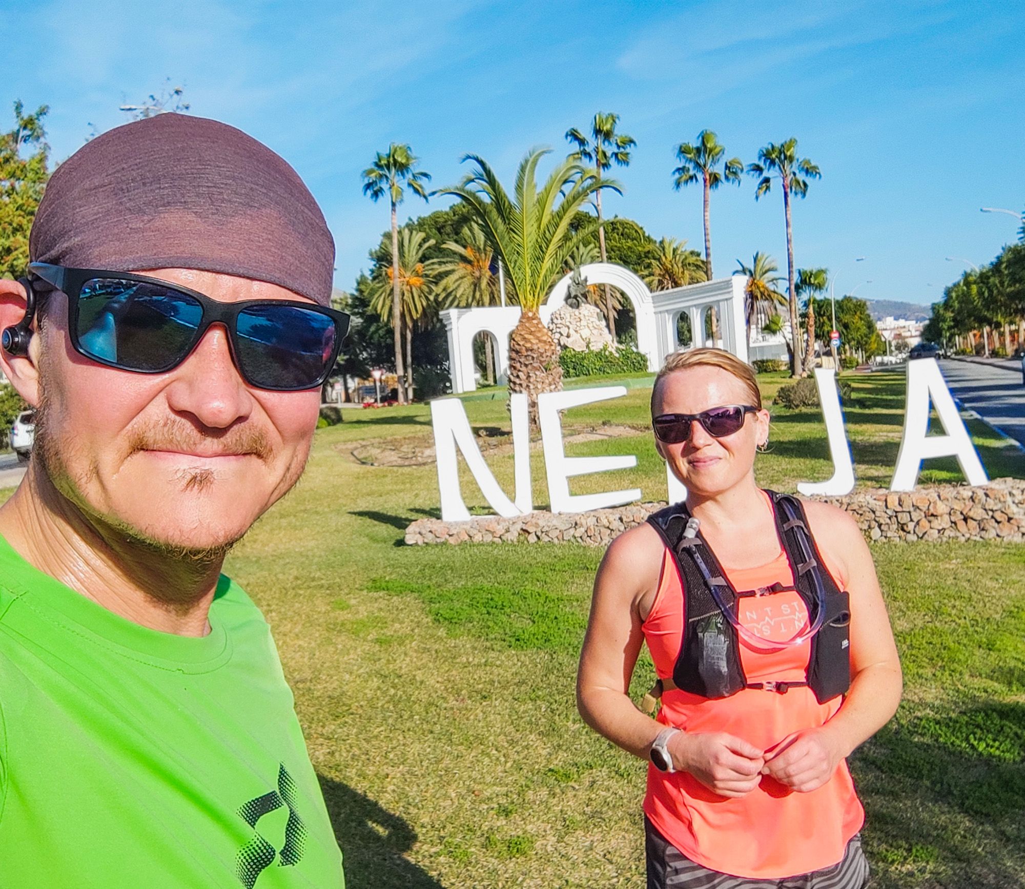 Runners in Nerja | Nomad year 2022 summary | FinnsAway Travel Blog