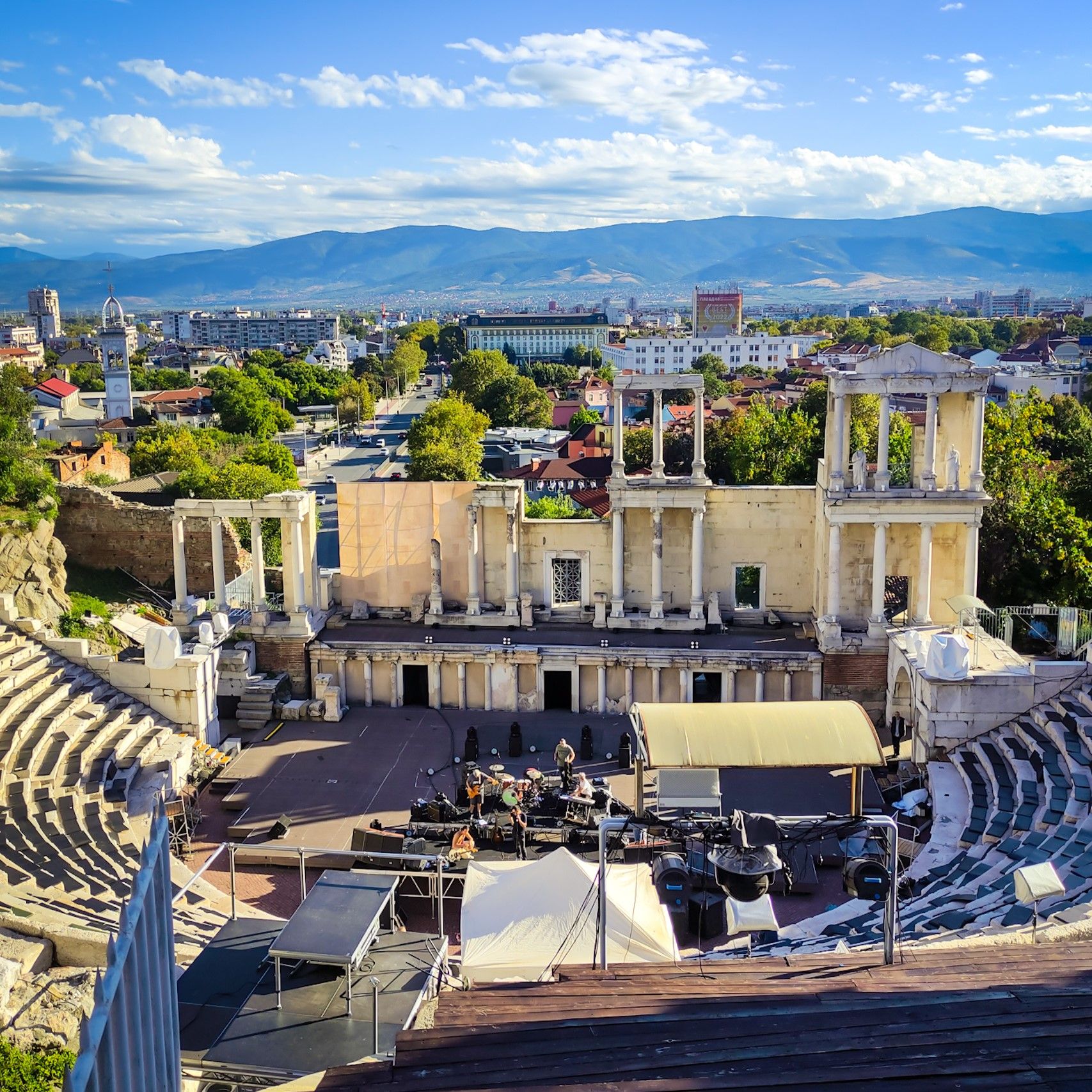 Roman theatre in Plovdiv, Bulgaria | Nomad year 2022 summary | FinnsAway Travel Blog