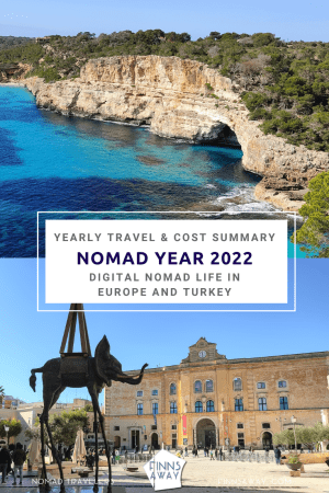 Pintest pic | Nomad year 2022 summary | FinnsAway Travel Blog