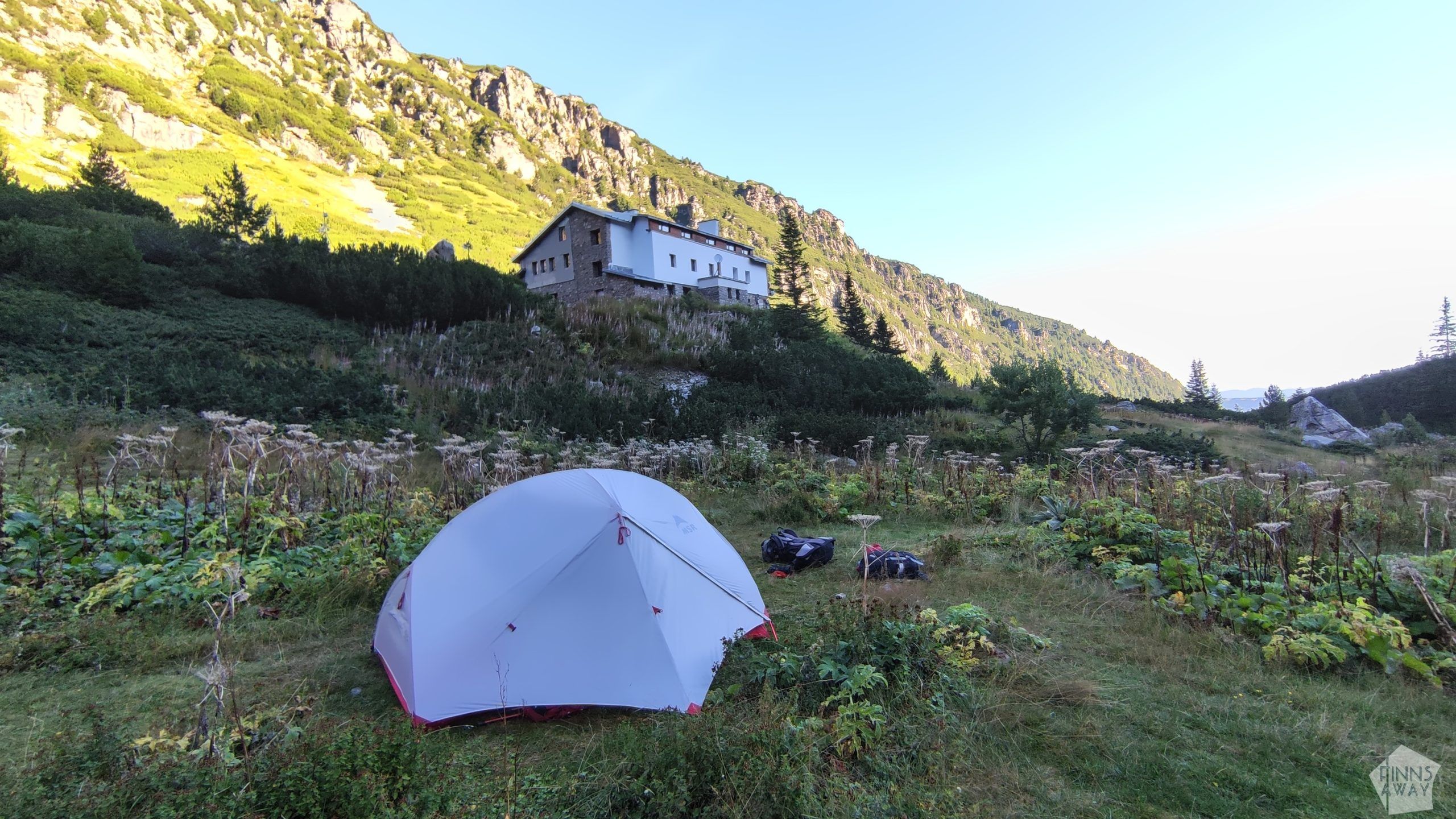 Camping area next to the Malyovitsa hut | Hiking in Rila Mountains, Bulgaria | FinnsAway blog