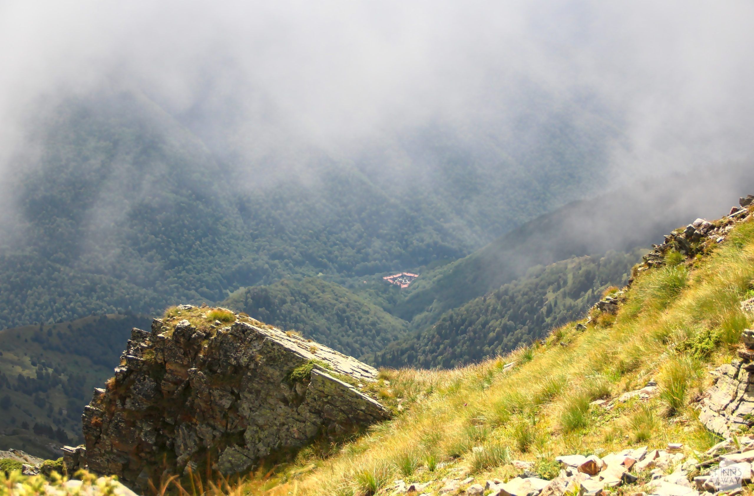 Birds-eye view to Rila Montastery | Hiking in Rila Mountains, Bulgaria | FinnsAway blog