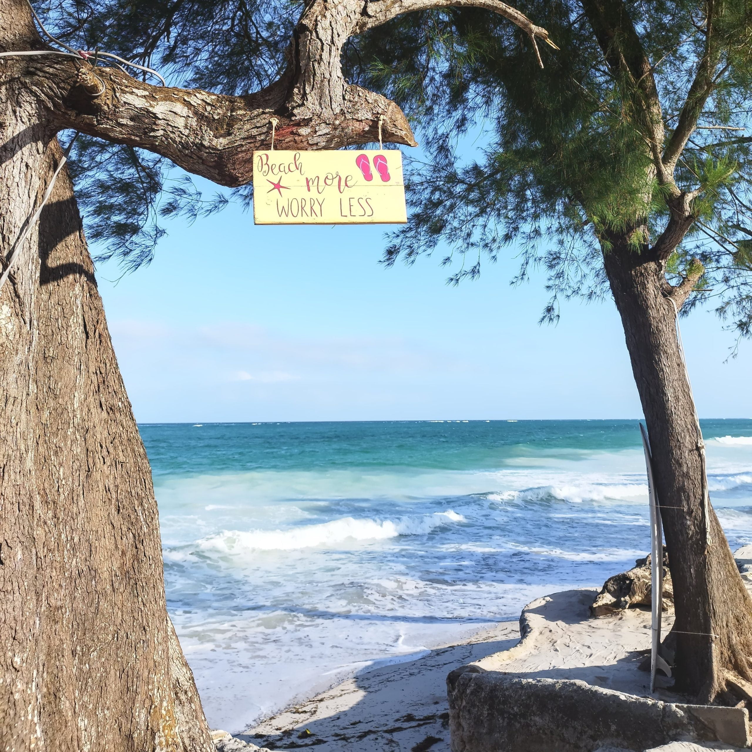 Sign on the beach | Postcards from Mombasa and Diani Beach | FinnsAway Nomadic Travels