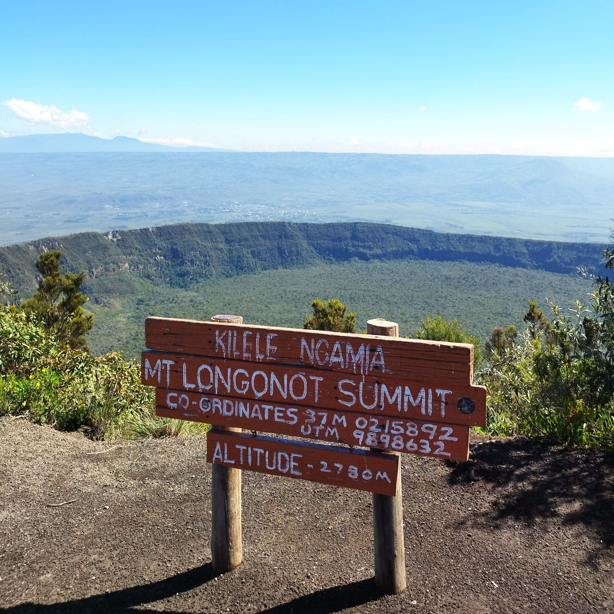Summit of Mt Longonot, Naivasha, Kenya
