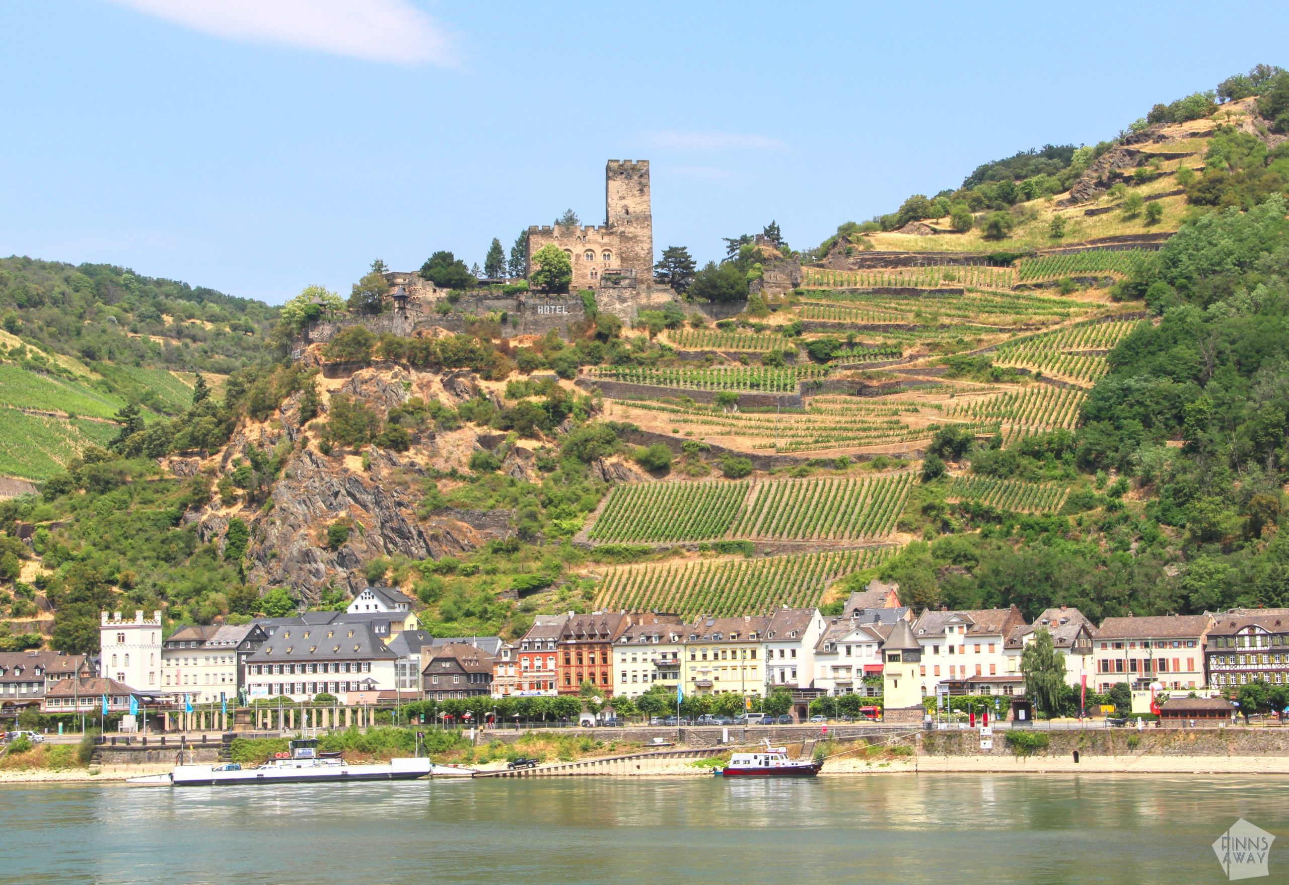Village and castle on Rhine River, Germany | Nomad year 2023 summary | FinnsAway Travel Blog