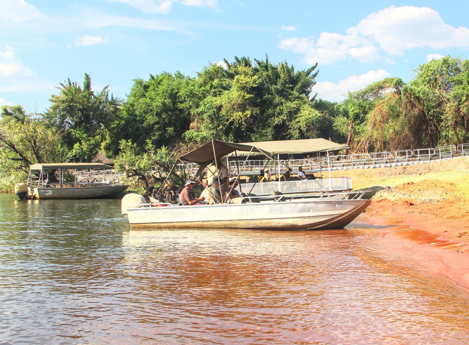 Safari boat | Boat safari on the Chobe River in Botswana | FinnsAway Nomad Travels