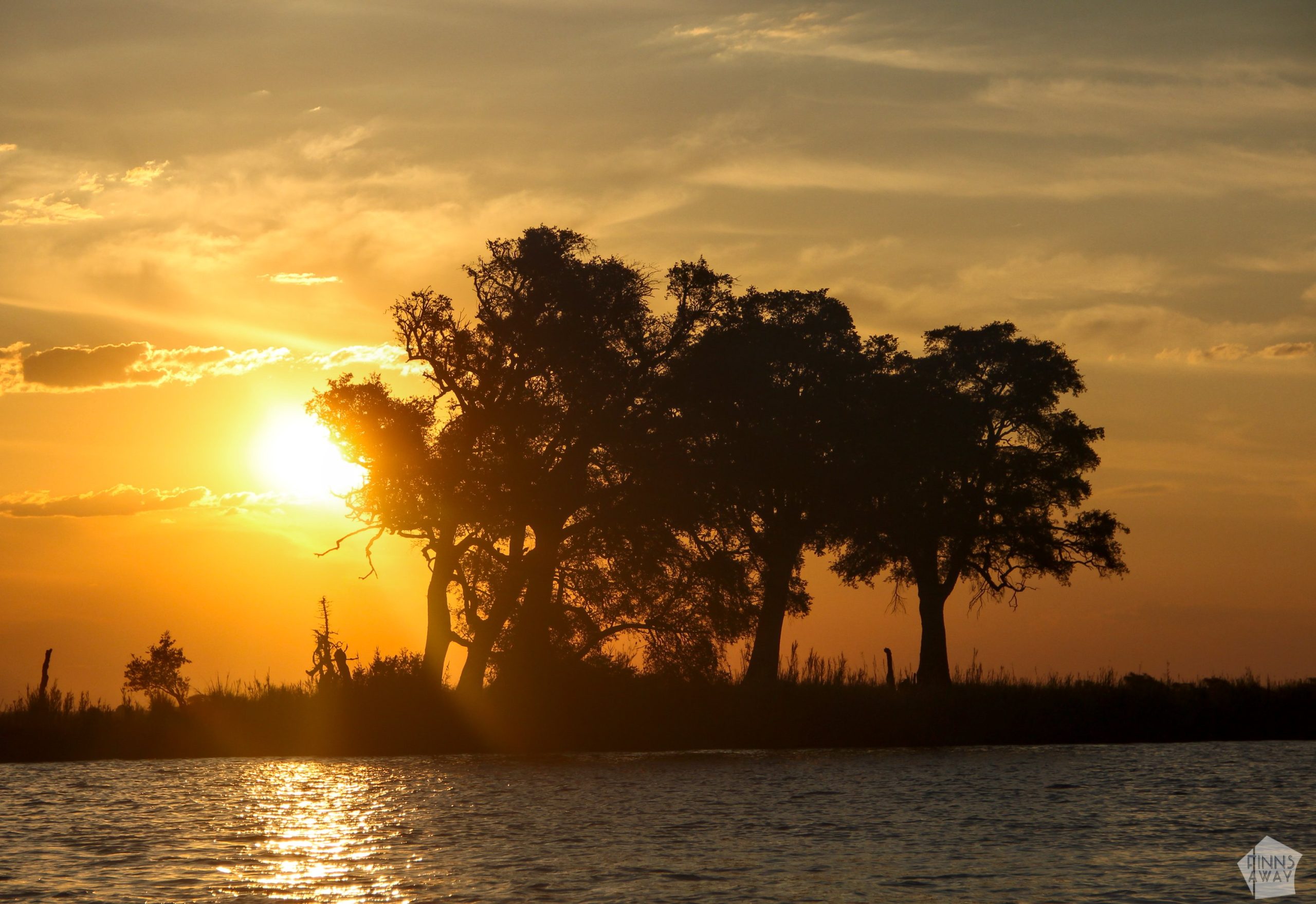Sunset at Chobe | Boat safari on the Chobe River in Botswana | FinnsAway Nomad Travels
