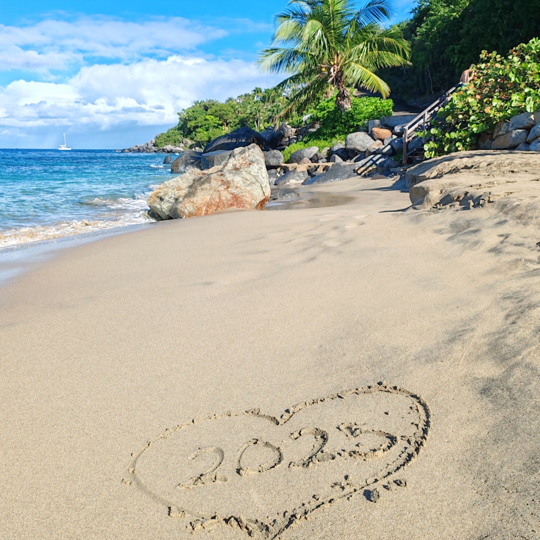 Happy New Year from Virgin Gorda BVI | Nomad year 2024 summary | FinnsAway Travel Blog