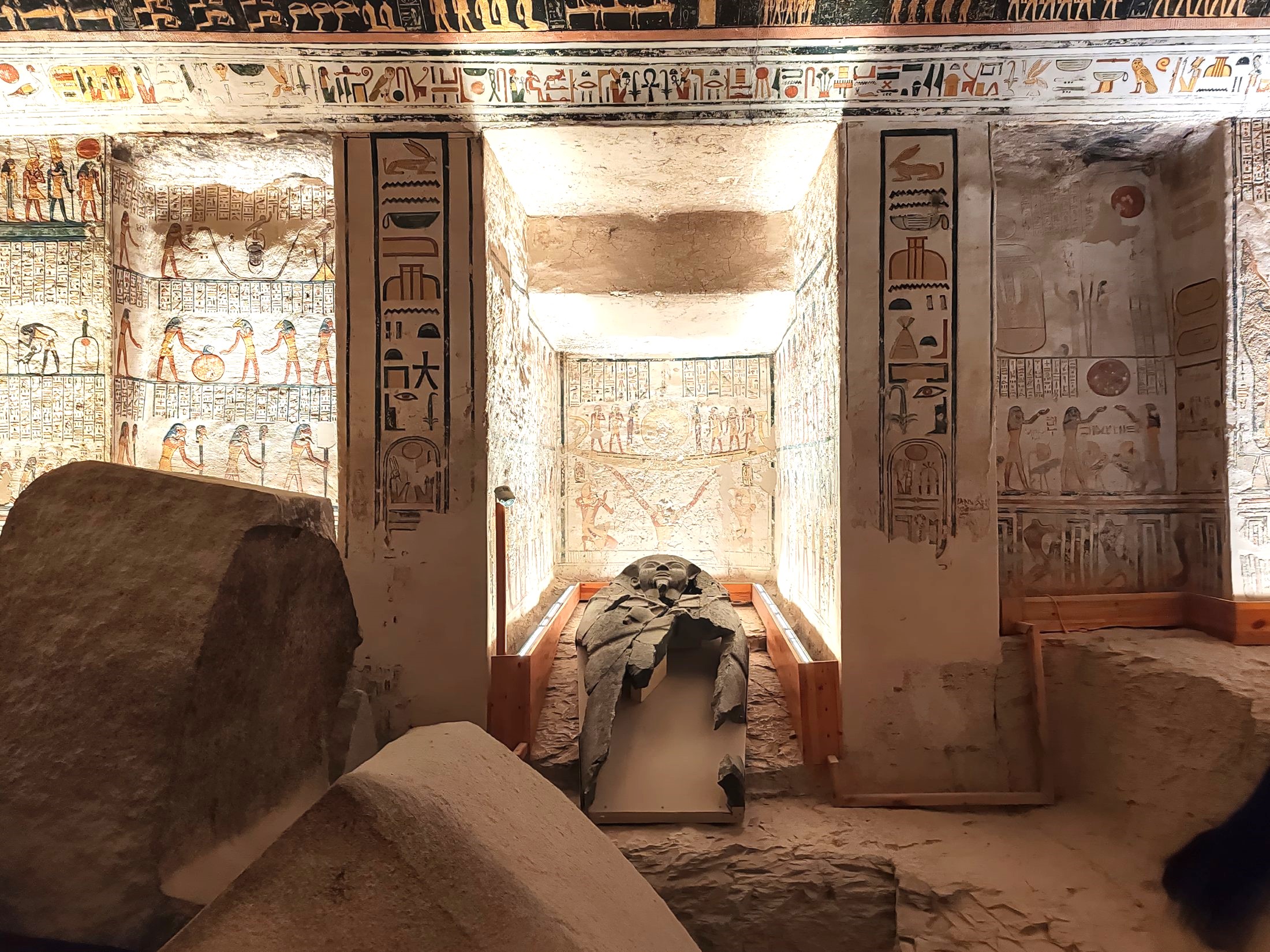In a tomb in the Valley of the Kings, Luxor, Egypt | Nomad year 2024 summary | FinnsAway Travel Blog