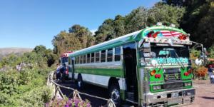 Local bus in Cerro Verde | Hiking Santa Ana Volcano in El Salvador | FinnsAway Travel Blog