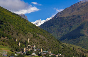 Multi-day trek from Mestia to Ushguli in Svaneti area, Georgia, is breathtaking. Hike 3-4 days in amazing views over snow-topped Caucasus mountain peaks, glaziers and Svan villages. | FinnsAway Travel Blog