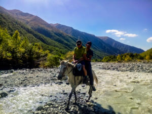 Multi-day trek from Mestia to Ushguli in Svaneti area, Georgia, is breathtaking. Hike 3-4 days in amazing views over snow-topped Caucasus mountain peaks, glaziers and Svan villages. | FinnsAway Travel Blog