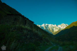 Multi-day trek from Mestia to Ushguli in Svaneti area, Georgia, is breathtaking. Hike 3-4 days in amazing views over snow-topped Caucasus mountain peaks, glaziers and Svan villages. | FinnsAway Travel Blog