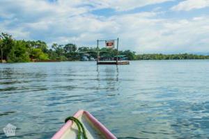 Casa Perico swimming platform | Travel guide to Rio Dulce and Livingston in the Caribbean side of Guatemala | FinnsAway Travel Blog