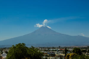 Popocatépetl volcano seen from Cholula | Mexico | FinnsAway Travel Blog