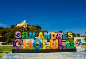 Cholula sign | Mexico | FinnsAway Travel Blog