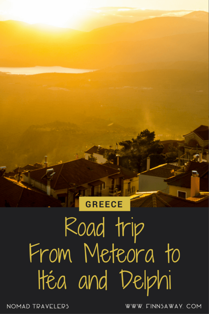 Road trip through Central Greece and over mountains to coastal town Itea. Visiting Delphi with famous archaeological site and hiking paths.