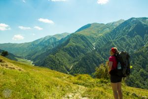 Multi-day trek from Mestia to Ushguli in Svaneti area, Georgia, is breathtaking. Hike 3-4 days in amazing views over snow-topped Caucasus mountain peaks, glaziers and Svan villages. | FinnsAway Travel Blog