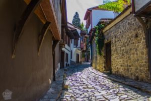 On the streets of charming Plovdiv, Bulgaria