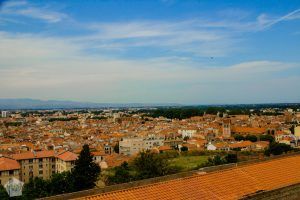 Historical, medieval city of Perpignan in French Catalonia, pictured from the Palace of the Kings of Majorca | FinnsAway Travel Blog