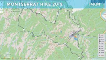 Route map | Hiking in Montserrat Mountain Nature Park, Catalonia Spain. | FinnsAway Nomad Travels